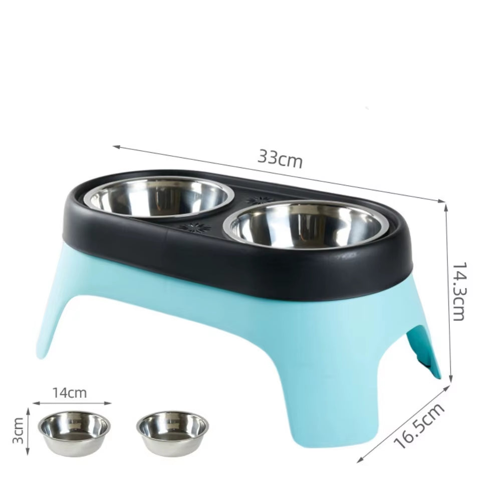 Elevate Your Pet's Dining Experience with Our Leak-Proof Elevated Food Bowl for Small Dogs and Cats