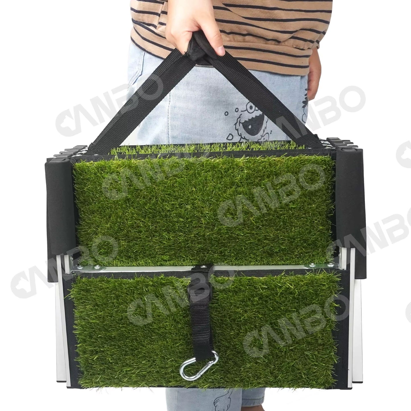 pet Upgraded High Load-Bearing Folding Stairs Dog Aluminium Nonslip Car Pet Ladder for Small Dogs