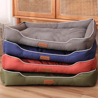 Four Season Square Dog Bed for Large Dog Mattress Bite-Resistant Cat Bed Soft Thickened Dog Bed Wate...