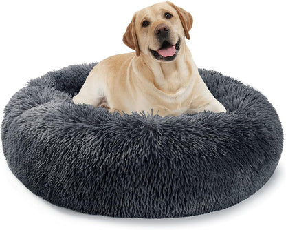 Dog Bed, Dog Beds for Medium Dogs, Small Outdoor Dog Beds, Washable Dog Bed and Cat Bed, Faux Fur Pet Bed, Anti-Slip Dog Bed Cat Bed (Large 28’’X28’’)