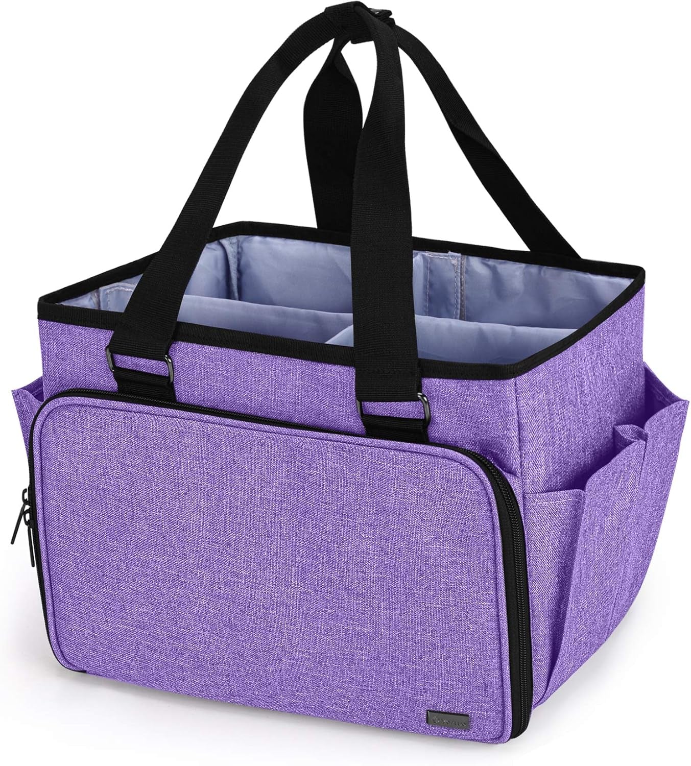 Dog Grooming Tote Bag, Cat Grooming Tools Organizer for Pets Grooming Kit and Supplies, Purple