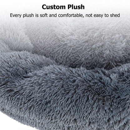 Dog Bed, Dog Beds for Medium Dogs, Small Outdoor Dog Beds, Washable Dog Bed and Cat Bed, Faux Fur Pet Bed, Anti-Slip Dog Bed Cat Bed (Large 28’’X28’’)