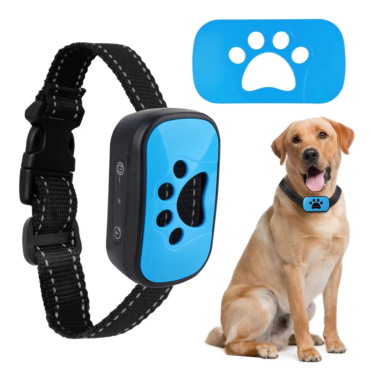 Pet Dog anti Barking Device USB Rechargeable Dogs Training Collar Ultrasonic Stop Barking Vibration ...
