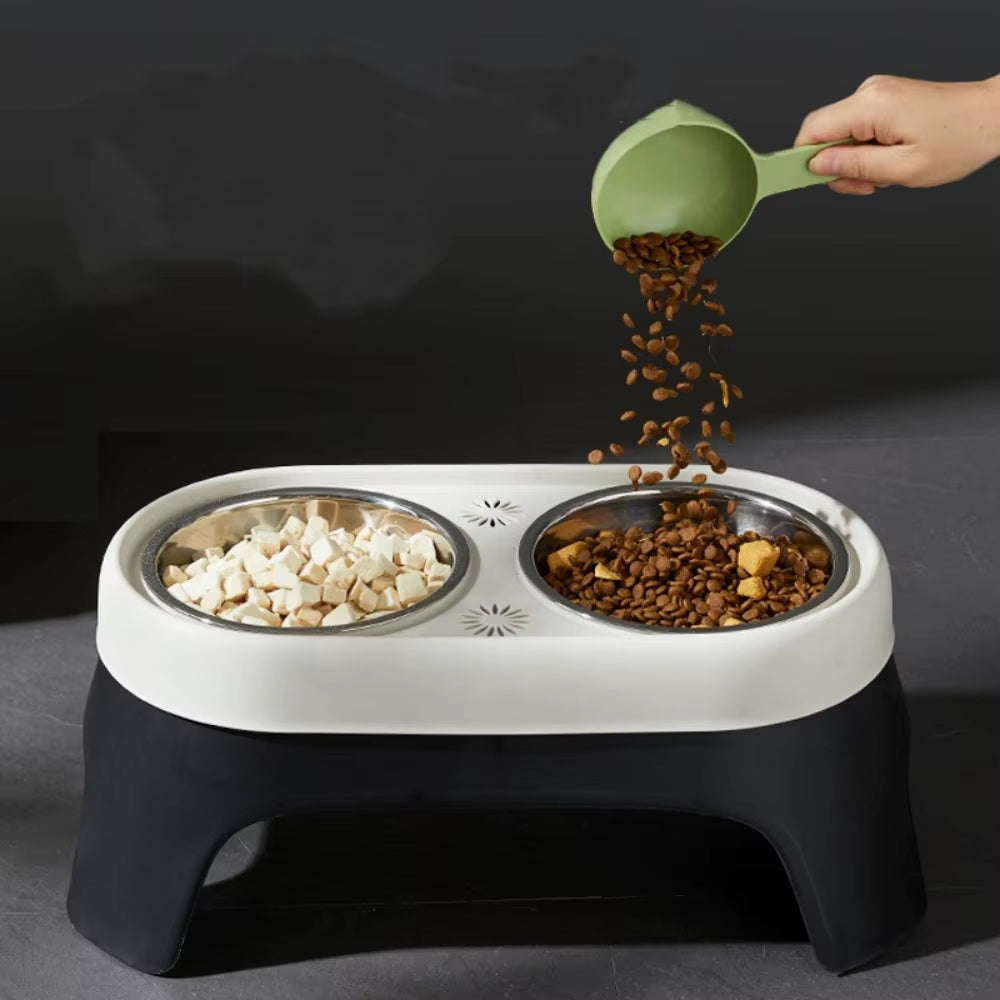 Elevate Your Pet's Dining Experience with Our Leak-Proof Elevated Food Bowl for Small Dogs and Cats