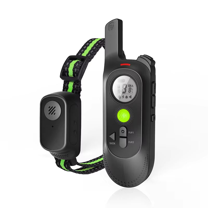 Dog Training Collar with Remote Voice Commands Shock Collar for Dogs Large Breed Vibration Waterproo...