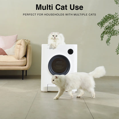Transform Your Cat Care Routine with the Purrclean Self-Cleaning Automatic Litter Box - App Controlled & Wi-Fi Enabled for Ultimate Convenience