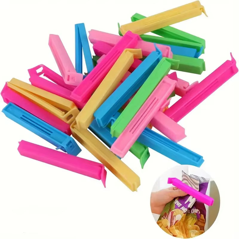 5-30Pcs Colorful Sealing Clips Moisture-Proof Fresh-Keeping Snack Bag Sealer Clamp for Plastic Bags ...
