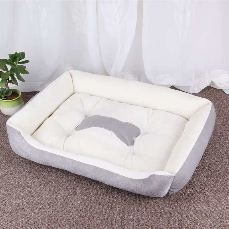 Winter Big Dog Bed Warm Fleece Pet House XXS to XXL for Small Medium Large Dogs Golden Retriever Bor...