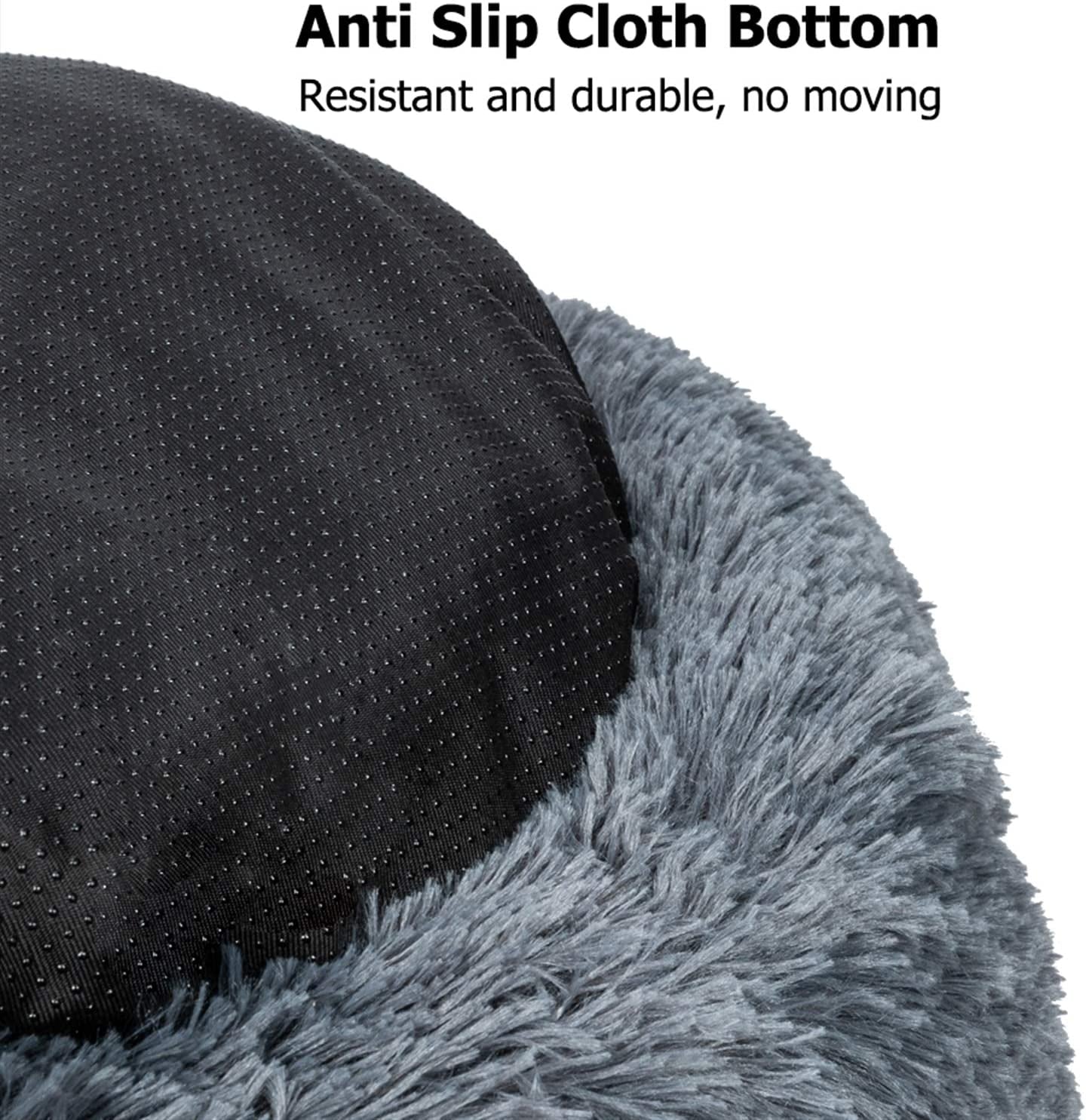 Dog Bed, Dog Beds for Medium Dogs, Small Outdoor Dog Beds, Washable Dog Bed and Cat Bed, Faux Fur Pet Bed, Anti-Slip Dog Bed Cat Bed (Large 28’’X28’’)