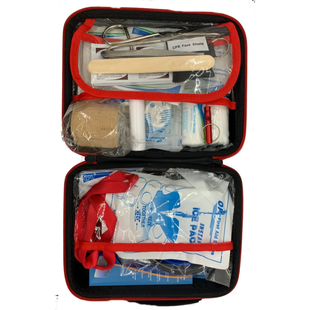 Essential Deluxe Pet First Aid Kit - 60 Pieces Veterinarian Approved for Ultimate Pet Safety