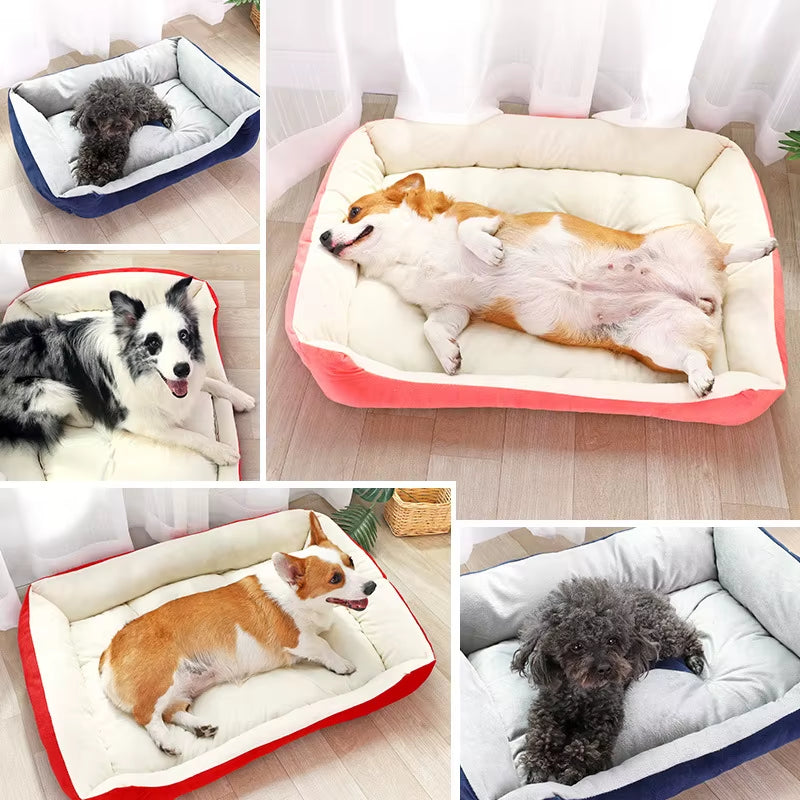 Winter Big Dog Bed Warm Fleece Pet House XXS to XXL for Small Medium Large Dogs Golden Retriever Bor...