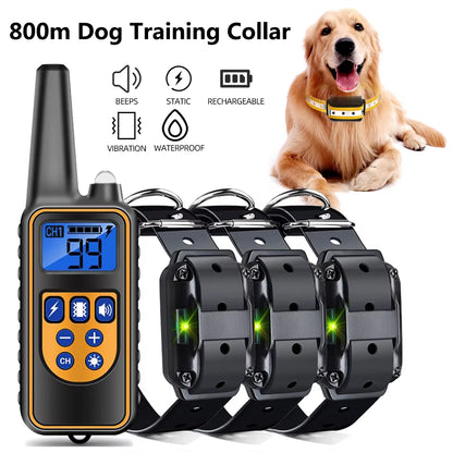 800M Digital Dog Training Collar Waterproof Rechargeable Remote Control Pet with LCD Display for All...
