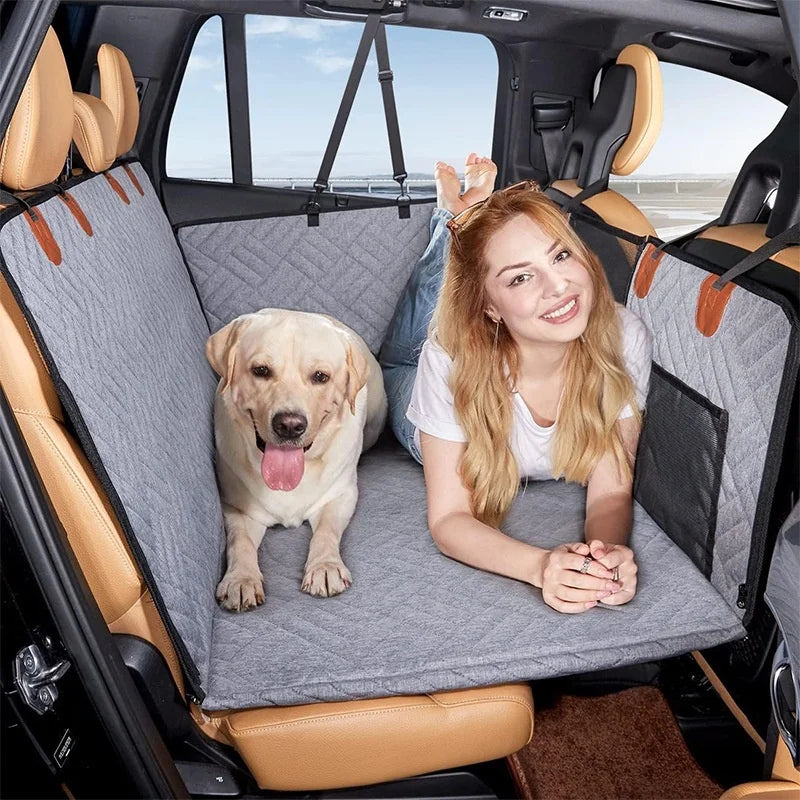 Universal Waterproof Dog Travel Hammock - Spacious Car Pet Mat for Large Breeds, Perfect for All Seasons