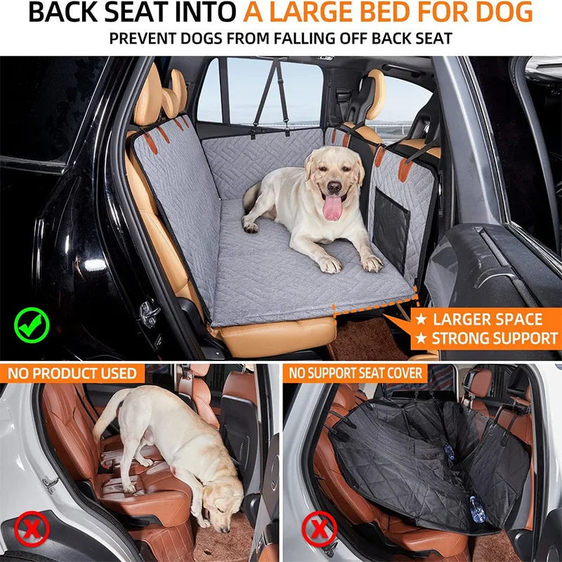 Universal Waterproof Dog Travel Hammock - Spacious Car Pet Mat for Large Breeds, Perfect for All Seasons