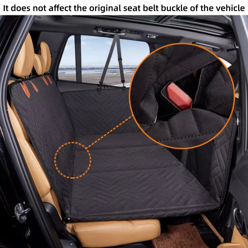 Universal Waterproof Dog Travel Hammock - Spacious Car Pet Mat for Large Breeds, Perfect for All Seasons