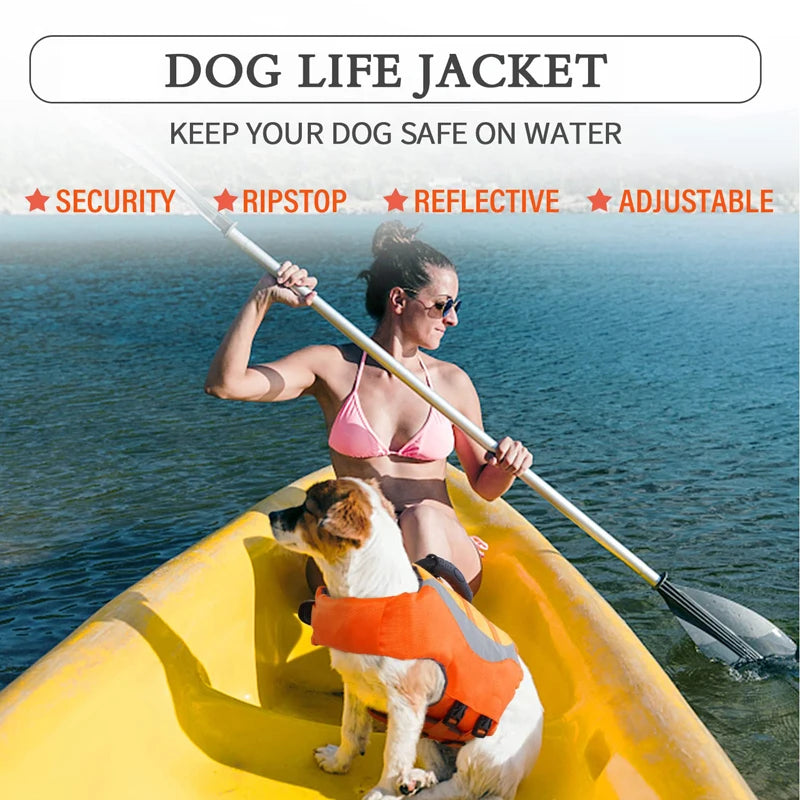 Ultimate Dog Life Jacket - Reflective Pet Vest for Safe Boating and Swimming - Perfect for Small and Medium Puppies