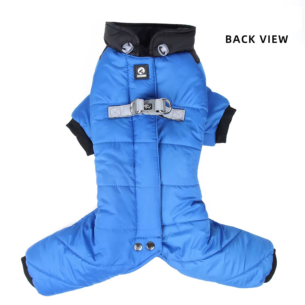 Dog Clothes Winter Warm Jacket for Small Medium Dogs Cats Jumpsuit Waterproof Puppy Coat with D-Ring...