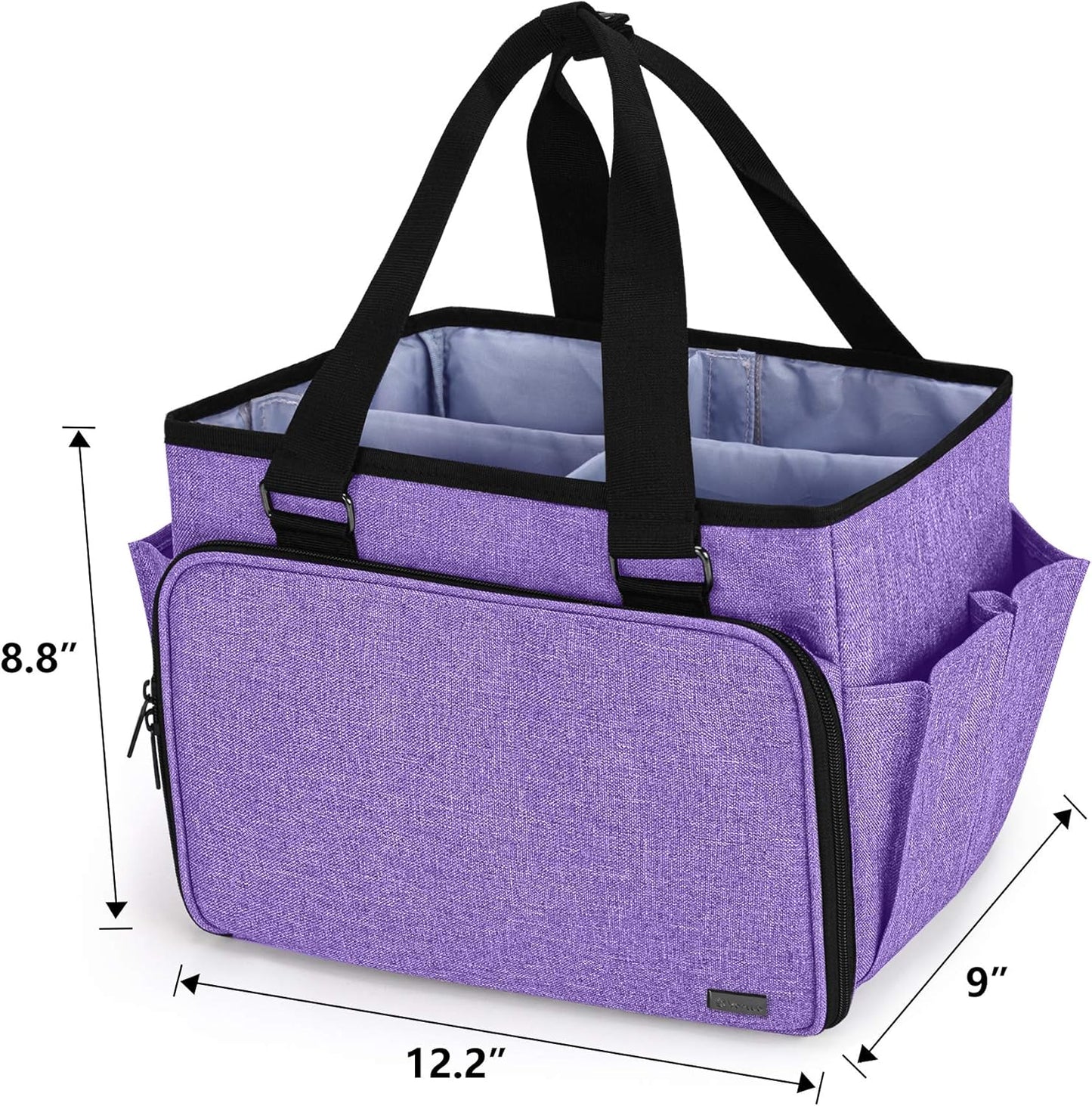 Dog Grooming Tote Bag, Cat Grooming Tools Organizer for Pets Grooming Kit and Supplies, Purple