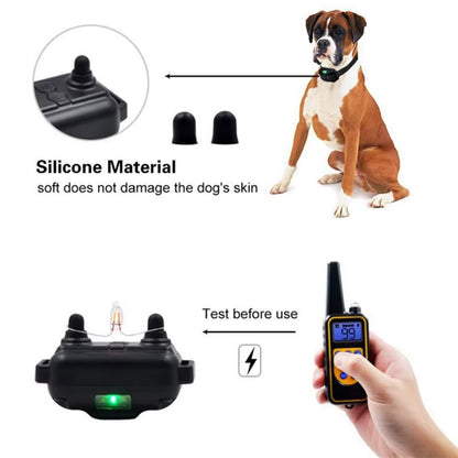 500M 800M 1000M Dog Training Collar Remote Control Shock Vibration Sound anti Bark Dog Collar Electr...