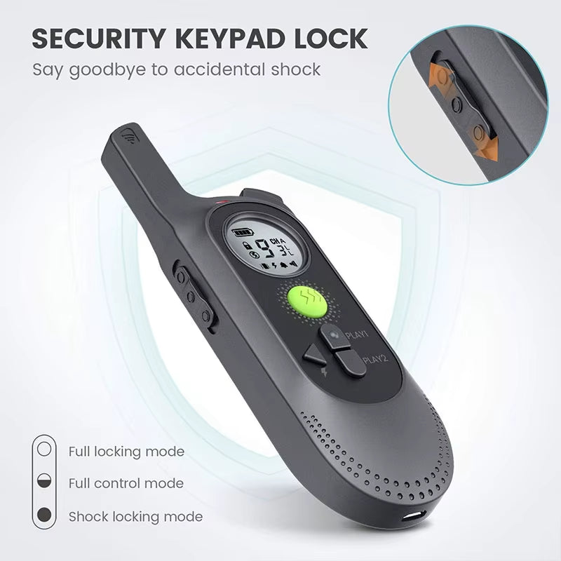 Dog Training Collar with Remote Voice Commands Shock Collar for Dogs Large Breed Vibration Waterproo...