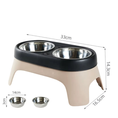 Elevate Your Pet's Dining Experience with Our Leak-Proof Elevated Food Bowl for Small Dogs and Cats