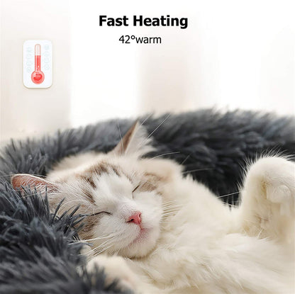 Dog Bed, Dog Beds for Medium Dogs, Small Outdoor Dog Beds, Washable Dog Bed and Cat Bed, Faux Fur Pet Bed, Anti-Slip Dog Bed Cat Bed (Large 28’’X28’’)