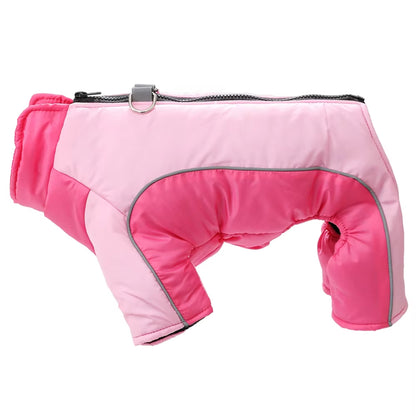 Warm Pet Clothes with D-Ring Reflective Dog Jumpsuit for Small Medium Dogs Camouflage Puppy Coat For...