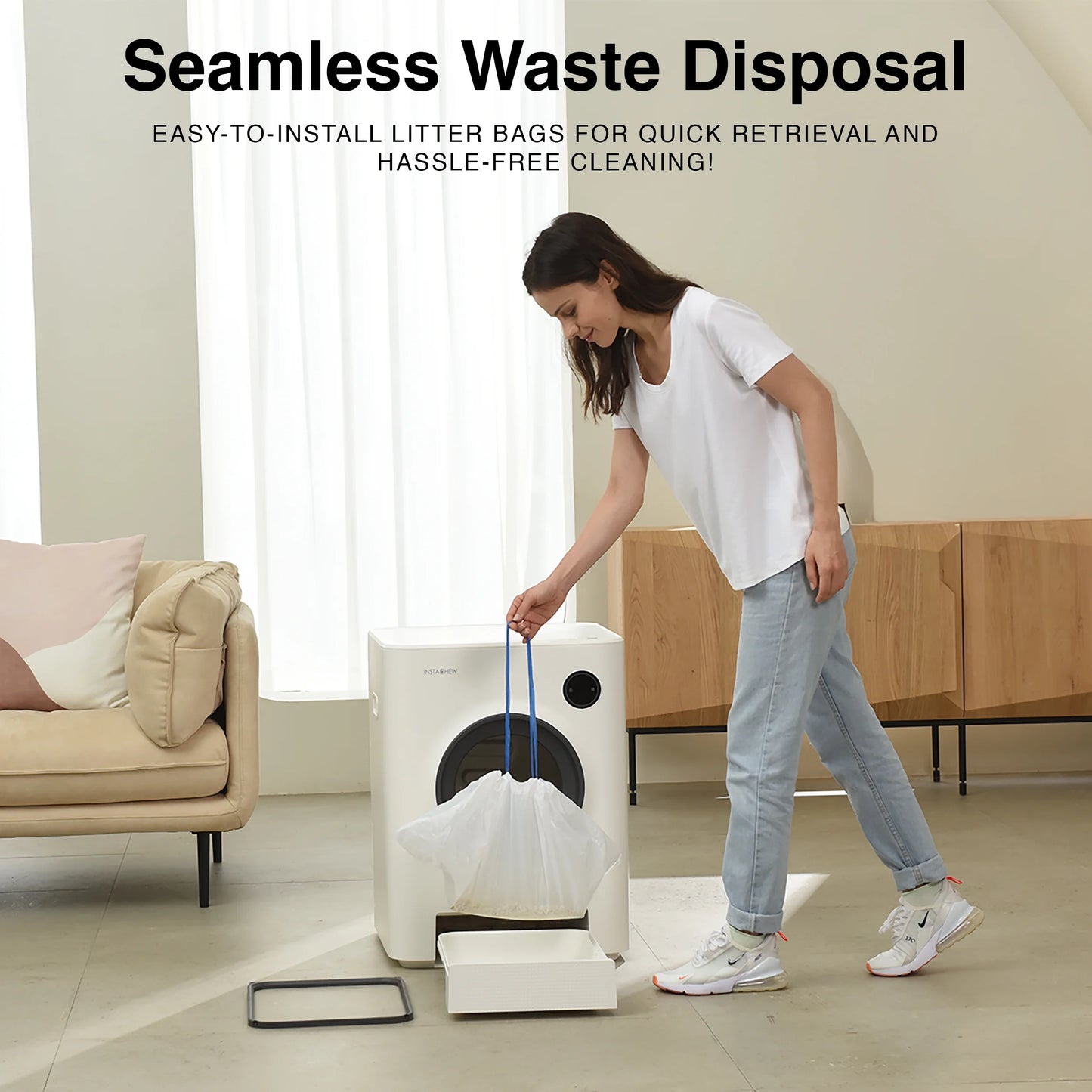 Transform Your Cat Care Routine with the Purrclean Self-Cleaning Automatic Litter Box - App Controlled & Wi-Fi Enabled for Ultimate Convenience