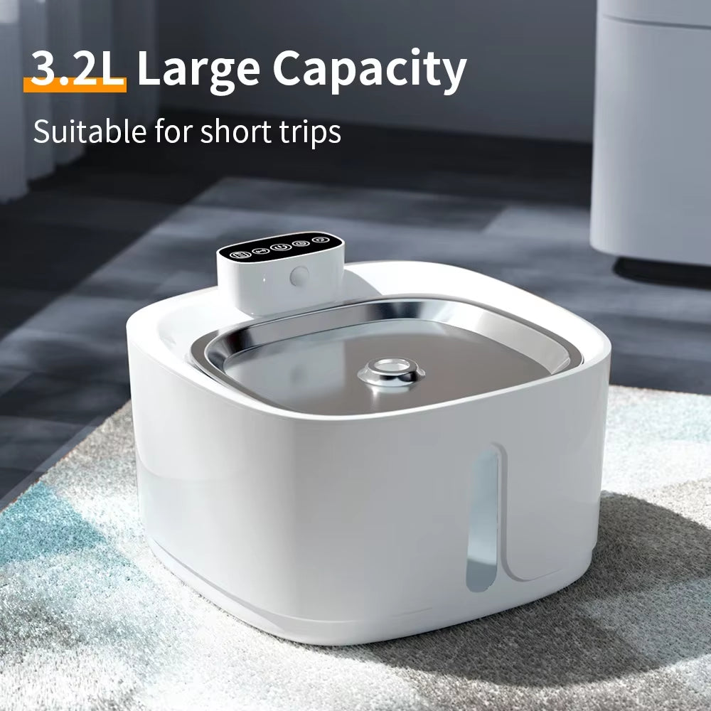 Stainless Steel Pet Smart Water Dispenser Wireless Cat Automatic Water Dispenser Filter Induction Cat and Dog Water Dispenser