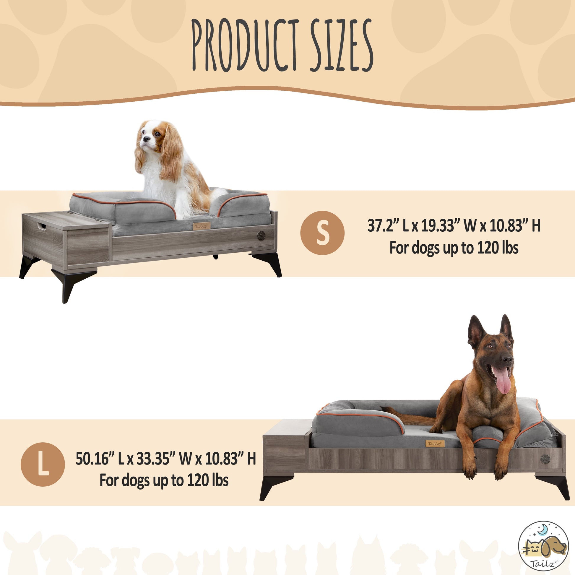 Elevate Your Pet's Comfort with the Wyatt Wooden Elevated Pet Bed & Mattress - Stylish, Functional, and Greenguard Gold Certified!