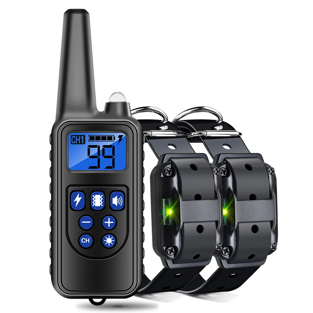 800M Digital Dog Training Collar Waterproof Rechargeable Remote Control Pet with LCD Display for All...